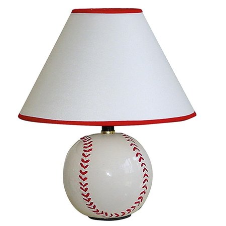 YHIOR 12 in. Ceramic Baseball Table Lamp YH2629400